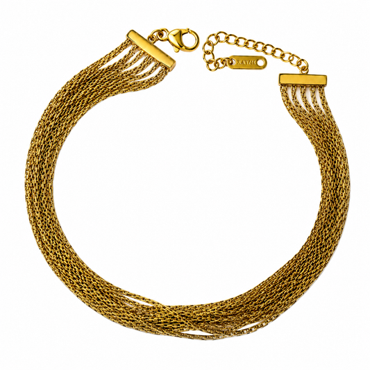 Ten layer bracelet