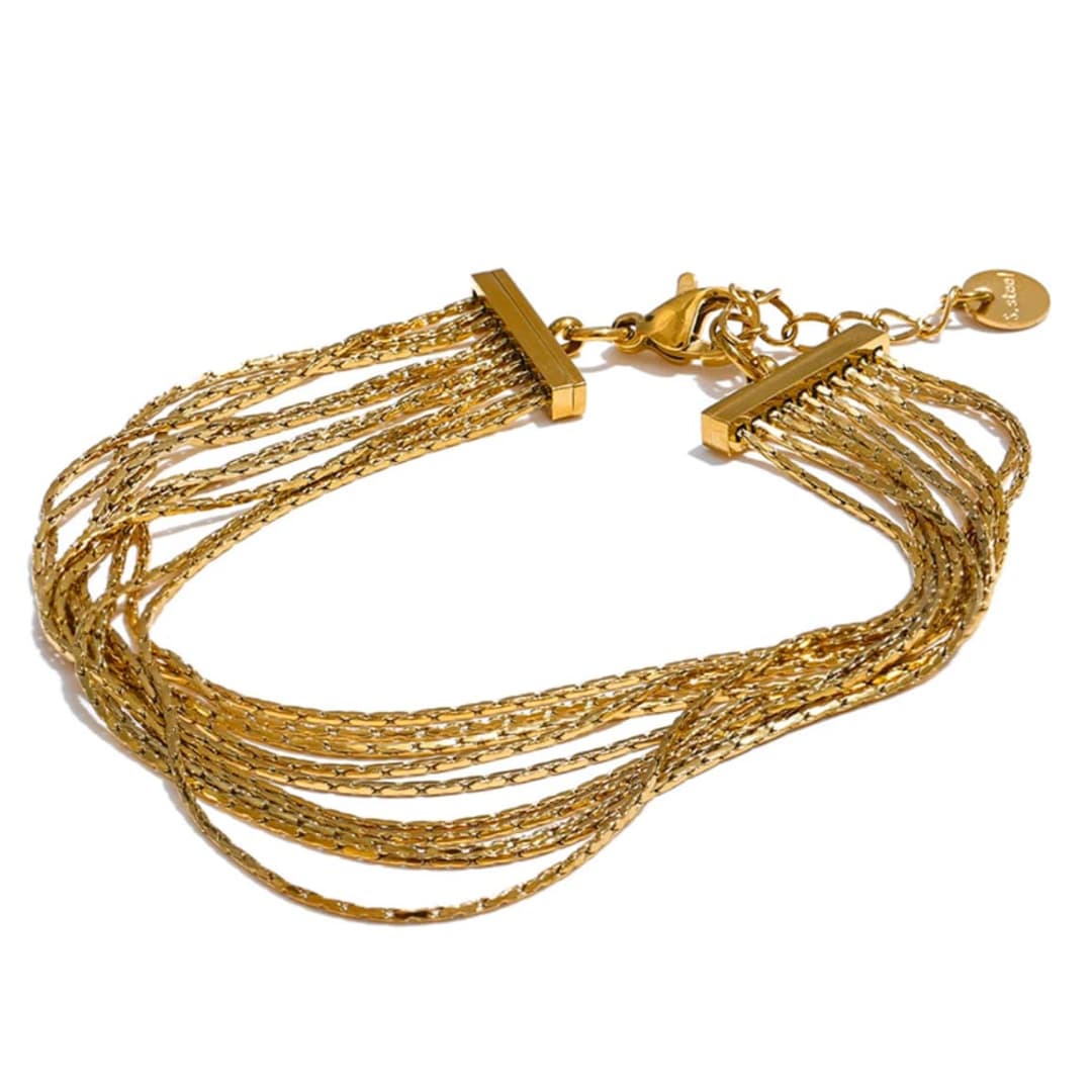 Eight layer bracelet