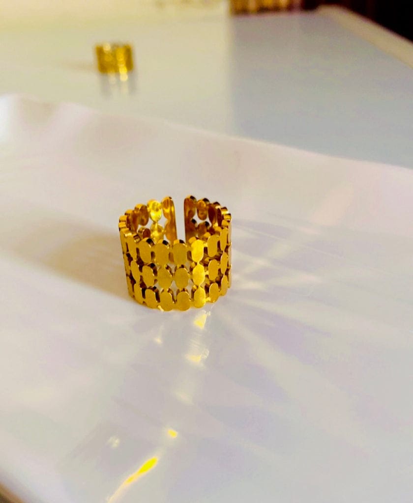 Layered adjustable - Anti tarnish ring