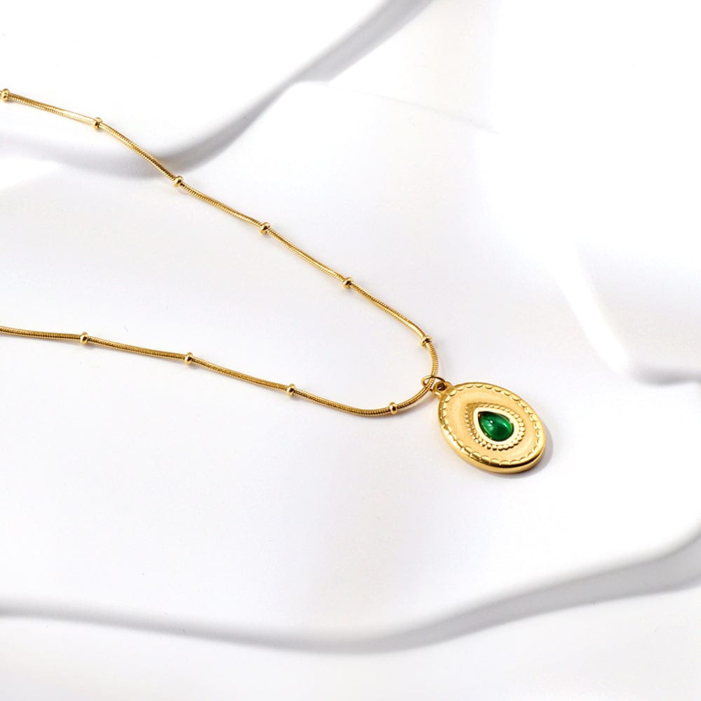 Green Drop Necklace