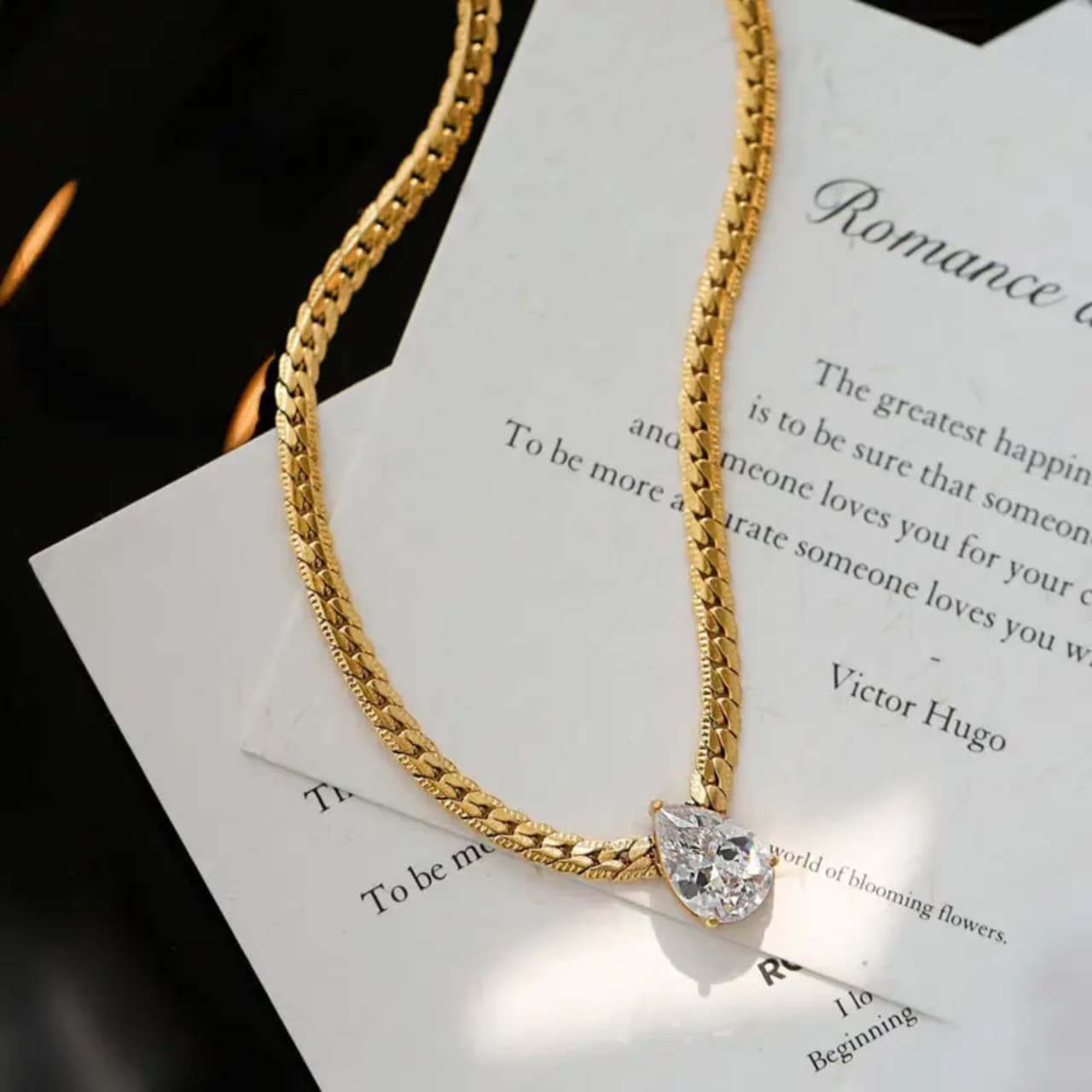 Triangle Zircone Necklace
