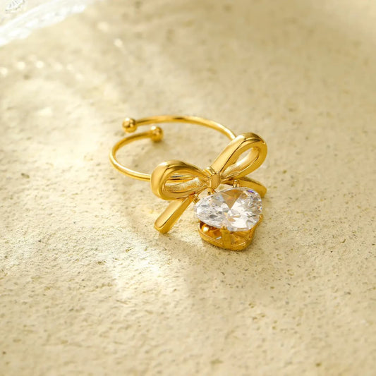 Bow Zicone Ring [Adjustable]