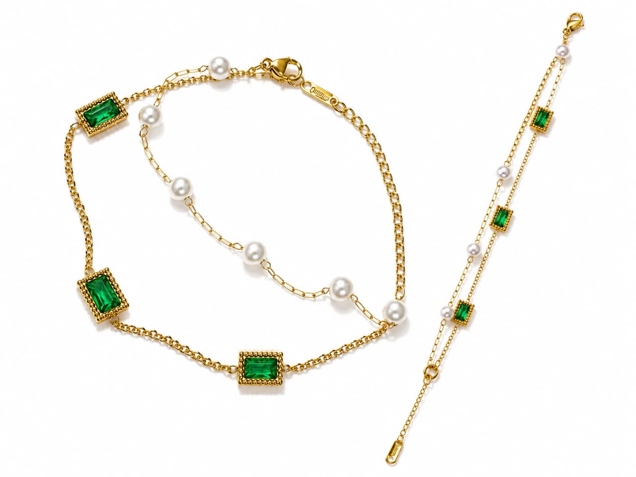 Emerald Peals Bracelet