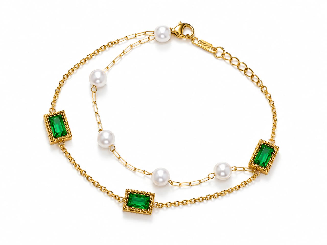 Emerald Peals Bracelet