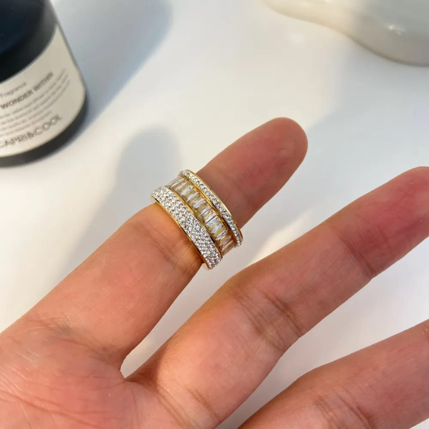 New Royal zircone luxury Ring